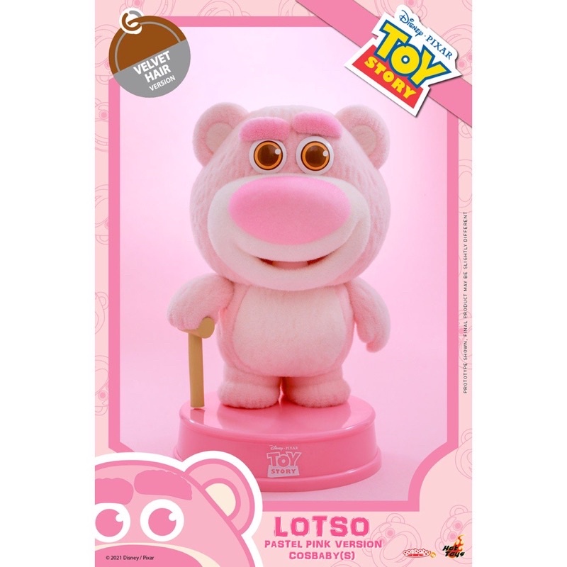 ลิขสิทธิ์แท้ Hottoys ฮอททอย ล๊อตโซ่ Cosbaby COSB926  Lotso (Pastel Pink Version) Toy story ทอย สตอรี่ พร้อมส่งจากกรุงเทพ