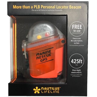 Nautilus Marine Rescue GPS ใต้น้ำกันน้ำ 130 เมตร ขนาดเล็กขนาดพกพาAIS/DSCเทคโนโลยีส่งGPS 54.7 KM