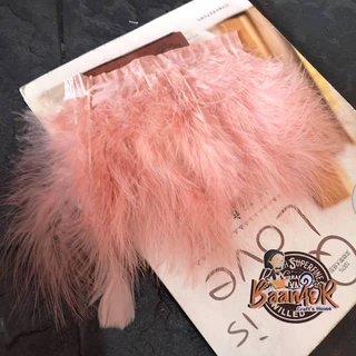 ขนาดตัวอย่างสั้นมาก 20cm 1pcs feather fluffy chic party vintage fancy dress Gatsby ขนนก เส้นใหญ่ เส้นขนนก ขนฟู
