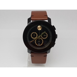 นาฬิกา MOVADO MENS 3600540 BLACK GOLD DIAL CHRONOGRAPH (สภาพดี)