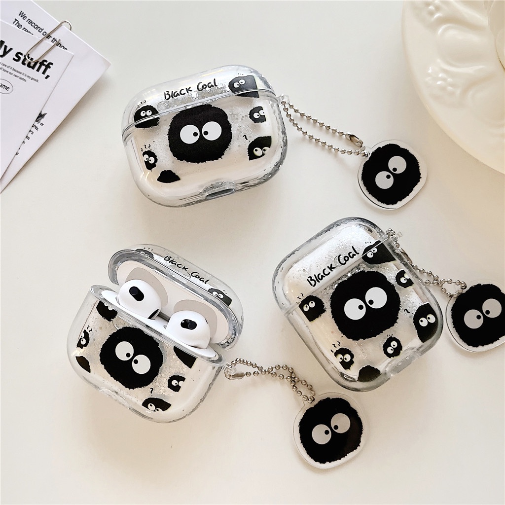 Iphone AirPods Pro AirPods 1/2/3/4 เคสหูฟังไร้สายจี้ทรายดูด