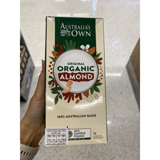 Organic Almond Milk Original ( Australia’s Own Brand ) 1 L. เครื่องดื่มจากอัลมอนด์ ( ตรา ออสเตรเลียส์โอน ) ออแกนิค อัลมอนด์ มิลด์ ออริจินัล