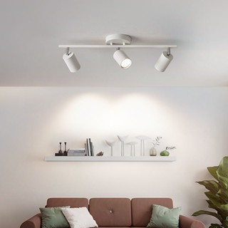 นอร์ดิก ไฟติดตามโคม Track Lighting สปอตไลท์ ปอตไลท์ledตกแต่ง โคมไฟมินิมอลเพดาน