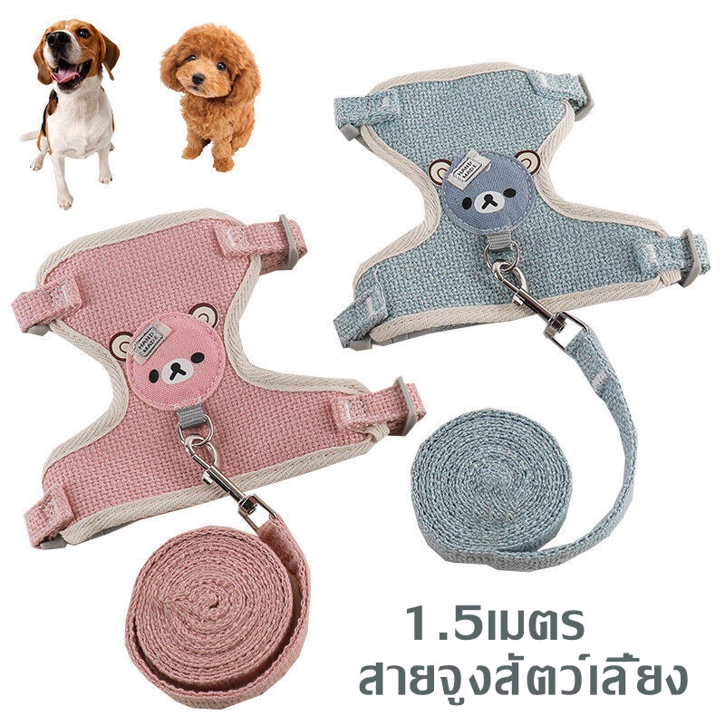 พร้อมส่ง🌼สายจูงสัตว์เลี้ยง#สายจูงแมว#สายจูงสุนัข#สายจูงพร้อมชุดรัดอก