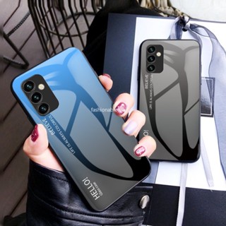 เคสโทรศัพท์มือถือกระจกนิรภัย TPU แบบนิ่ม ไล่โทนสี กันกระแทก สําหรับ Samsung Galaxy A14 LTE A24 A54 A34 A 14 A 54 A 34 A 24 4G 5G