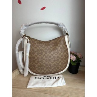 กระเป๋าสะพาย งานSHOP NEW COACH SUTTON HOBO IN SIGNATURE CANVAS 38580 B4NQ5