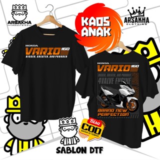 Kaos Anak Honda Vario 160 Bigger Greater and Prouder V2 Distro ผ้าฝ้ายหวี 30S - Arsakha Clothing