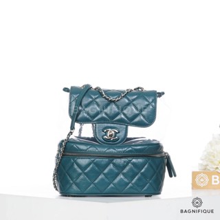 CHANEL PVC CROSSBODY 10 GREEN LAMB SHW 25782138