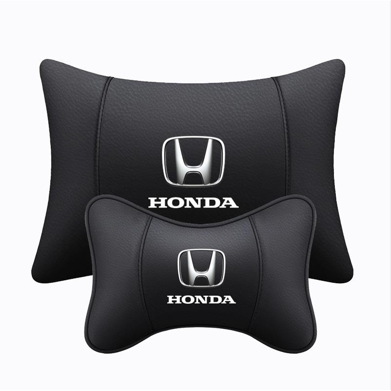 1PCS PU หนังรถหัวคอหมอนรถ Headrest คอสนับสนุนที่นั่งสําหรับ Honda Accord City Civic Fit Brio CRV HRV