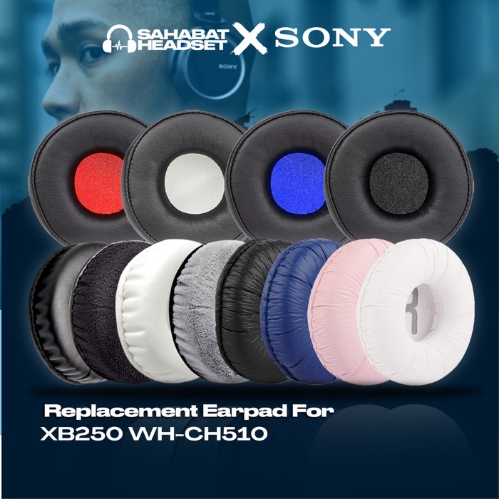 แผ่นรองหูฟัง Earpad Earcup Sony WH-CH510 WH CH 510 แผ่นโฟม