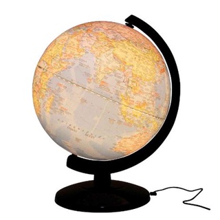 ลูกโลก 12 นิ้ว มีไฟ BENNON ลูกโลกจำลอง 2 ภาษา  #ET-112LA 8850892056713 31x31x42.5 ซม. โลก Earth แผนที่
