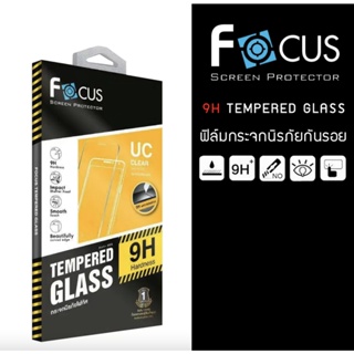 ฟิล์มกระจกนิรภัย Focus For Apple iphone X แบบใส FOCUS TEMPERED GLASS ไซส์ L UC clear กระจกใส กันรอย ขีดข่วน ทน