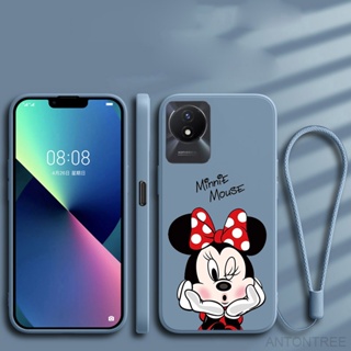 [COD] เคสซิลิโคนนิ่ม ลายการ์ตูนมินนี่ สําหรับ Vivo Y02 2022 Y02s Y16 Y35 Y22 Y22s