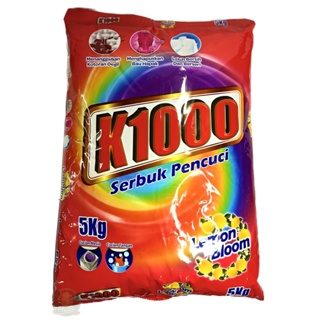 ผงซักฟอก​มาเลย์​ กลิ่น  K1000  ขนาด​ 5​ กิโลกรัม​