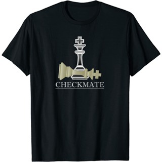 เสื้อยืด พิมพ์ลายหมากรุก Checkmate Chess Game สุดเท่ เหมาะกับของขวัญ สําหรับผู้ชาย ไซซ์ Xs - 3Xl