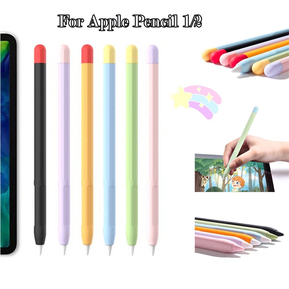 เคสดินสอ ซิลิโคนนิ่ม ลาย TBTIC สําหรับ Apple Pencil Case 2 1 2 นิ้ว