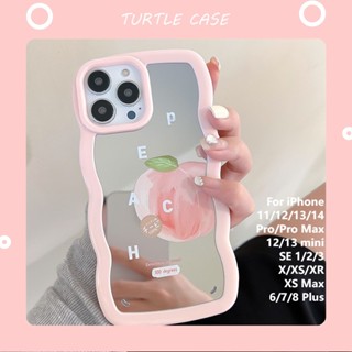 [พร้อมส่ง] เคสโทรศัพท์มือถือซิลิโคนใส ลายลูกไม้ สําหรับ Apple iPhone 14 13 12 11 promax XS XR xsmax se2020 6 7 8plus mini