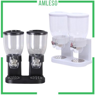 [Amleso] เครื่องจ่ายซีเรียล แบบคู่ สําหรับบ้าน ตู้กับข้าว