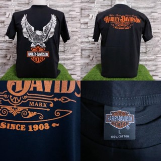 เสื้อยืดharley davidsonผ้านุ่มคอฟิตไม่มีข้างcotton100%ไซส์SMLมีมากกว่า40แบบ