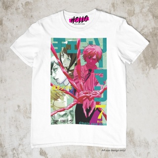 เสื้อยืดสีขาว Anime Shirt Chainsaw Man - Anime Shirt Design 08เสื้อยืด เสื้อยืดสีพื้น_16