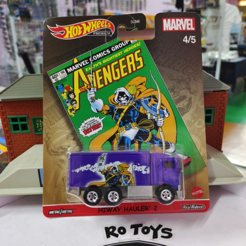 HOT WHEELS PREMIUM HIWAY HAULER 2 MARVEL AVENGERS