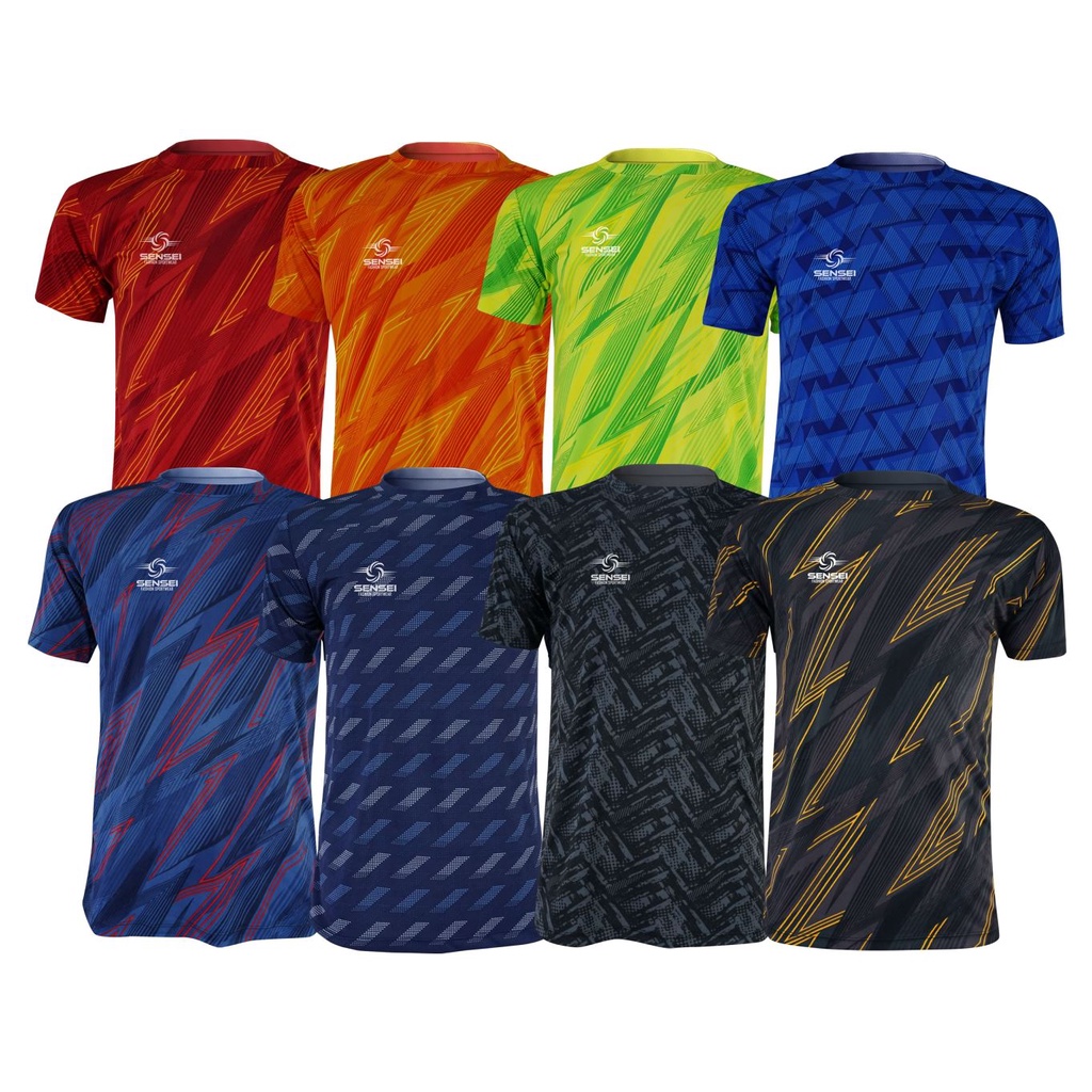 🌈ใส่โค้ดSENSEI20Pลด20%✨เสื้อแขนสั้นกีฬาSENSEI(หน้า-หลัง) มี8สีให้เลือก (((พร้อมส่ง)))