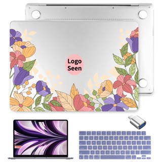 เคส 4in1 สําหรับ MacBook Pro Air M2 M1 2022 2020 Pro Air 11 12 13 14 15 16 นิ้ว Model A2681 A2338 A2337 Touch ID A2179 A1466 Retina A1502 A2159 A2251 A2289 A1989 A2442