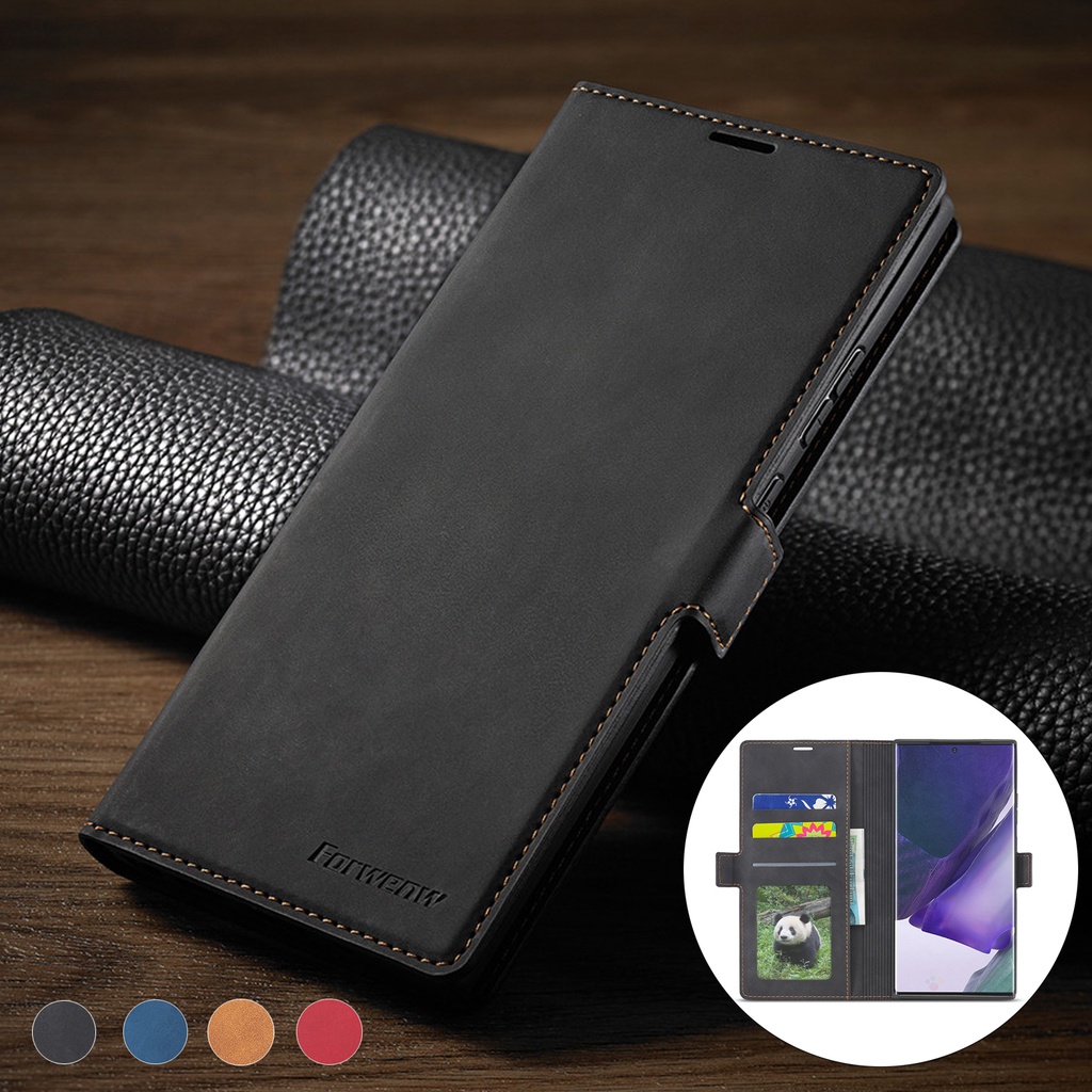 เคส Case for Samsung Galaxy Note 20 Ultra 10 Lite 10+ Plus เคสฝาพับ เคสเปิดปิด โทรศัพท์หนัง ซิลิโคนนิ่ม TPU ฝาพับแม่เหล็ก พร้อมช่องใส่บัตร ขาตั้งวาง สําหรับ PU Leather Flip Cover Magnetic Wallet ซองมือถือ