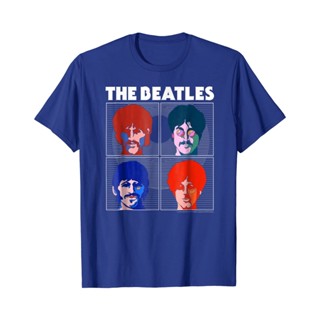 เสื้อยืดครอป {พร้อมส่ง เสื้อยืด ผ้าฝ้าย 100% พิมพ์ลาย Beatles สีเหลือง โอเวอร์ไซซ์ XS-6XL สําหรับผู้ชายS-5XL