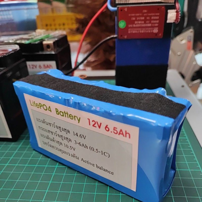 Battery lifepo4 12v 6Ah (สำหรับสตาร์รถมอเตอร์ไซด์)