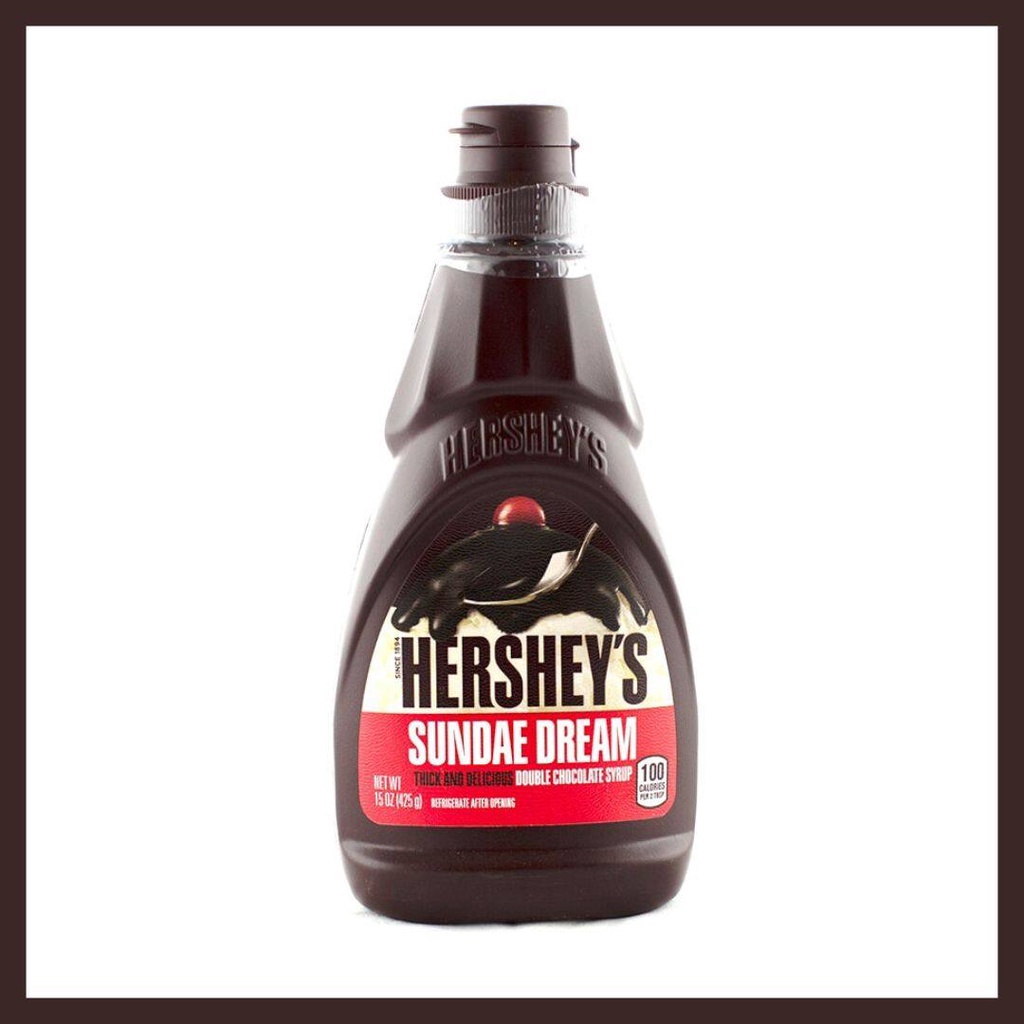 [HERSHEY'S DOUBLE CHOCOLATE SYRUP] เฮอร์ชี่ส์ซอสช็อคโกแลตไซรัป 425g