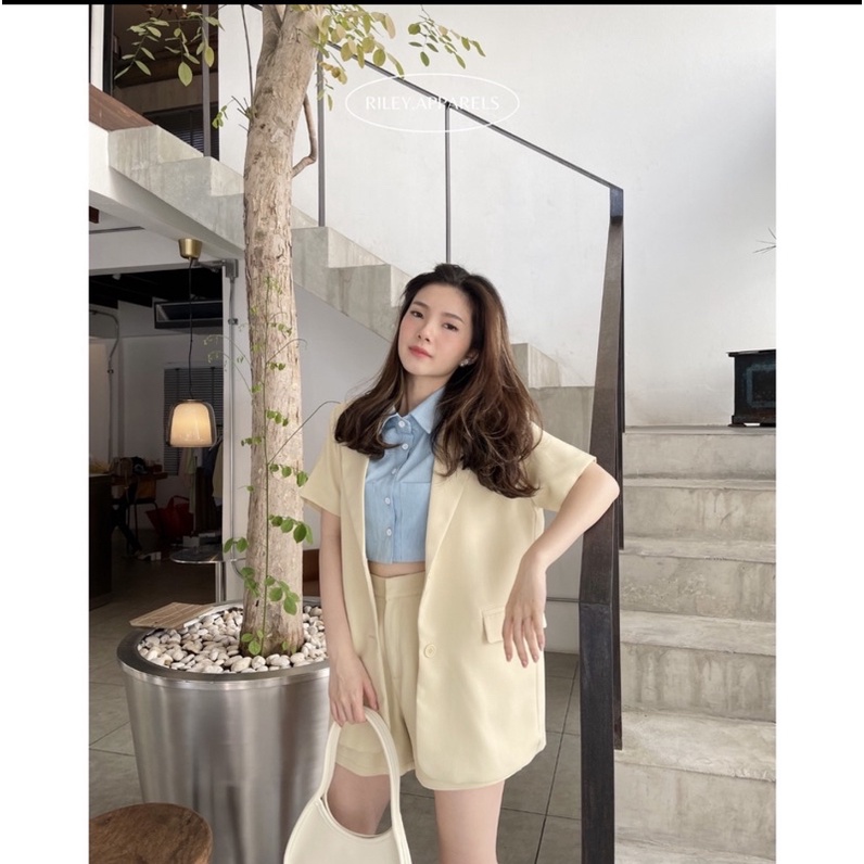 ส่งต่อเซท เบลเซอร์ กางเกง riley.apparels
