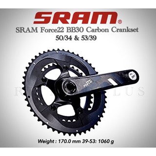 *ราคาพิเศษ*จานหน้าเสือหมอบ SRAM FORCE BB30 50/34,53/39 ขาคาร์บอน