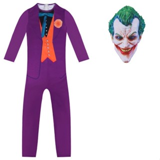 7C113 ชุดเด็ก จั๊มสูท โจ๊กเกอร์ Joker Jumpsuit Costumes