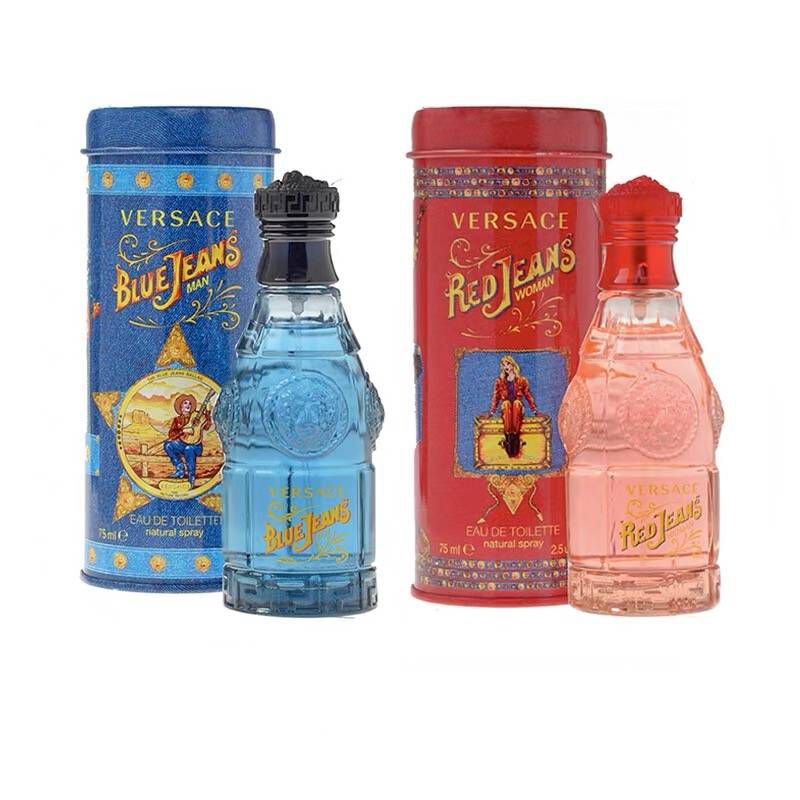 น้ำหอม Versace Blue Jeans EDT 75ml, Versace Red Jeans EDT 75ml พร้อม
