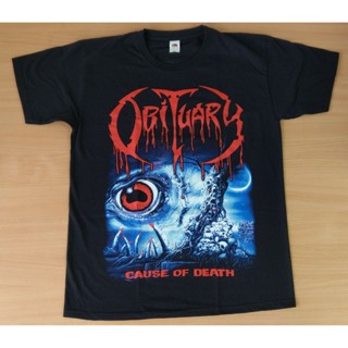 [COD] เสื้อยืดผ้าฝ้าย 100% พิมพ์ลาย Obituary Cause Of Death โอเวอร์ไซซ์ โอเวอร์ไซซ์ ของขวัญคริสต์มาส สํา