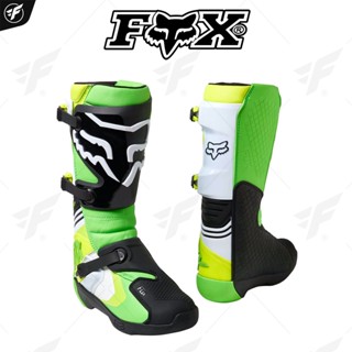 รองเท้าการ์ด FOX RACING COMP BOOTS GREEN/YELLOW SIZE 13