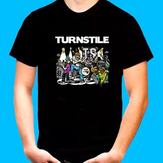 ใหม่ เสื้อยืด ลายวงร็อค Turnstile Time &amp; Space American Alternative สไตล์อเมริกัน