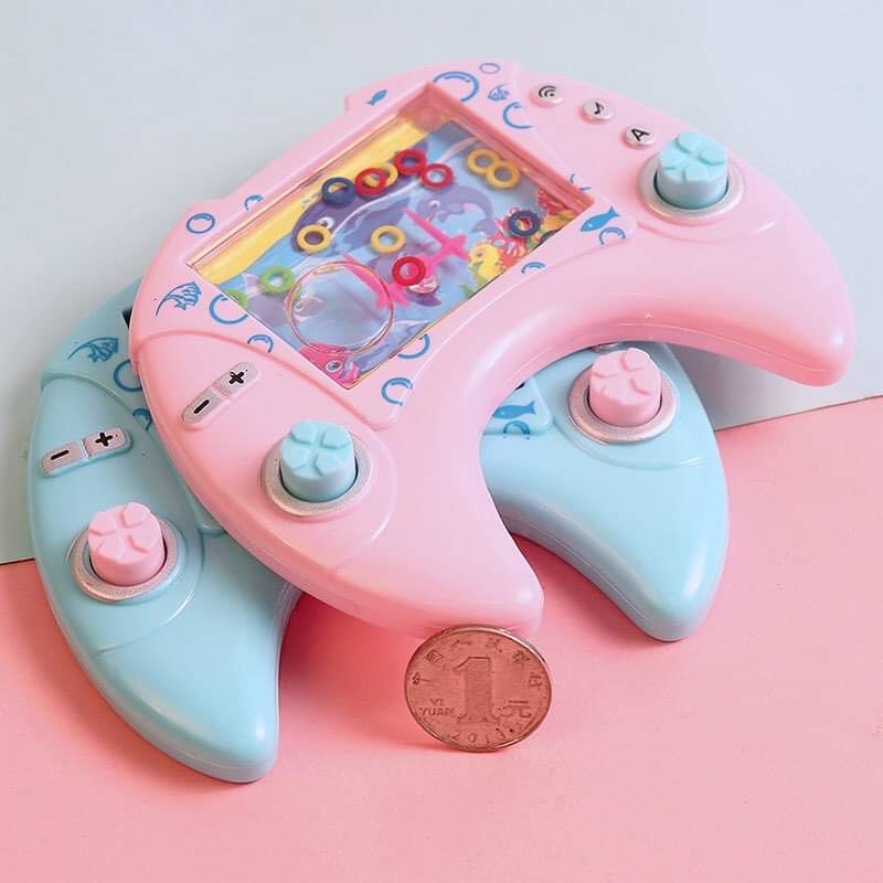 🎮🌈เกมคอนโซล เครื่องเกมห่วงน้ํา สําหรับเด็ก เครื่องตรวจจับน้ํา ปลอกโลหะ ที่รดน้ําวงกลม กดของเหลวค้างไว้ ของเล่นเด็ก