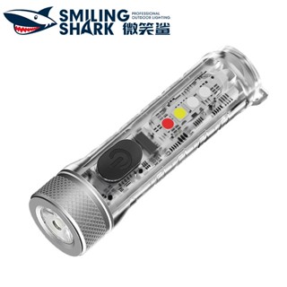 Smilingshark SD001 ไฟฉาย led ไฟฉายจิ๋ว พวงกุญแจ ไฟฉายสว่างมาก Type-C ชาร์จไฟได้ สําหรับตั้งแคมป์ ครัวเรือน