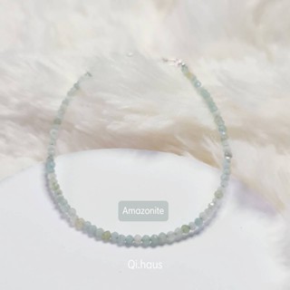 QIHAUS - กำไลข้อมือหิน อมาโซไนท์ หินแห่งความหวัง Amazonite Bracelets/ สร้อยข้อมือหิน/ กำไลข้อมือ / กำไลหิน/ กำไลมินิมอล