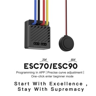 [เป็นทางการ] ISDT ESC70/90 มอเตอร์ควบคุมโทรศัพท์ กันน้ํา 70A/90A ESC 2~3S BEC ปรับได้ 540 550 775 สําหรับรถยนต์ 1/8 1/10