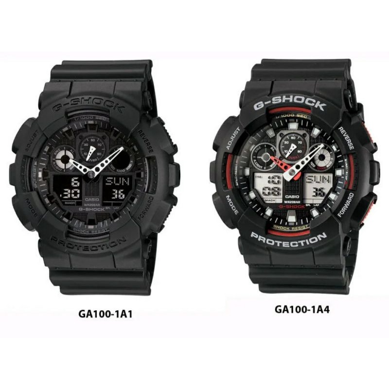 สาย G-Shock GA100 ดำด้านแท้100% GA-100, GA-110,​ GA-120, GD-110, GD-120, GAX-100, GLS-100,​ GA-700, GA-400