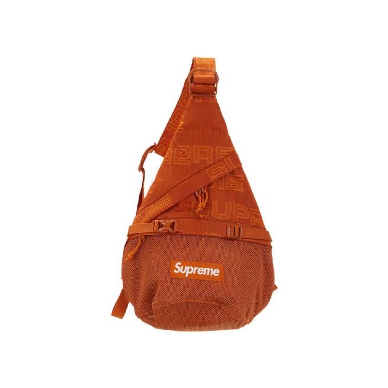 ใหม่พร้อมส่ง ของแท้ กระเป๋า Supreme Sling Bag Orange
