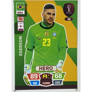 การ์ดนักฟุตบอล Ederson ฟุตบอลโลก world cup 2022 การ์ดสะสม Brazil Brasil การ์ดนักเตะ บราซิล