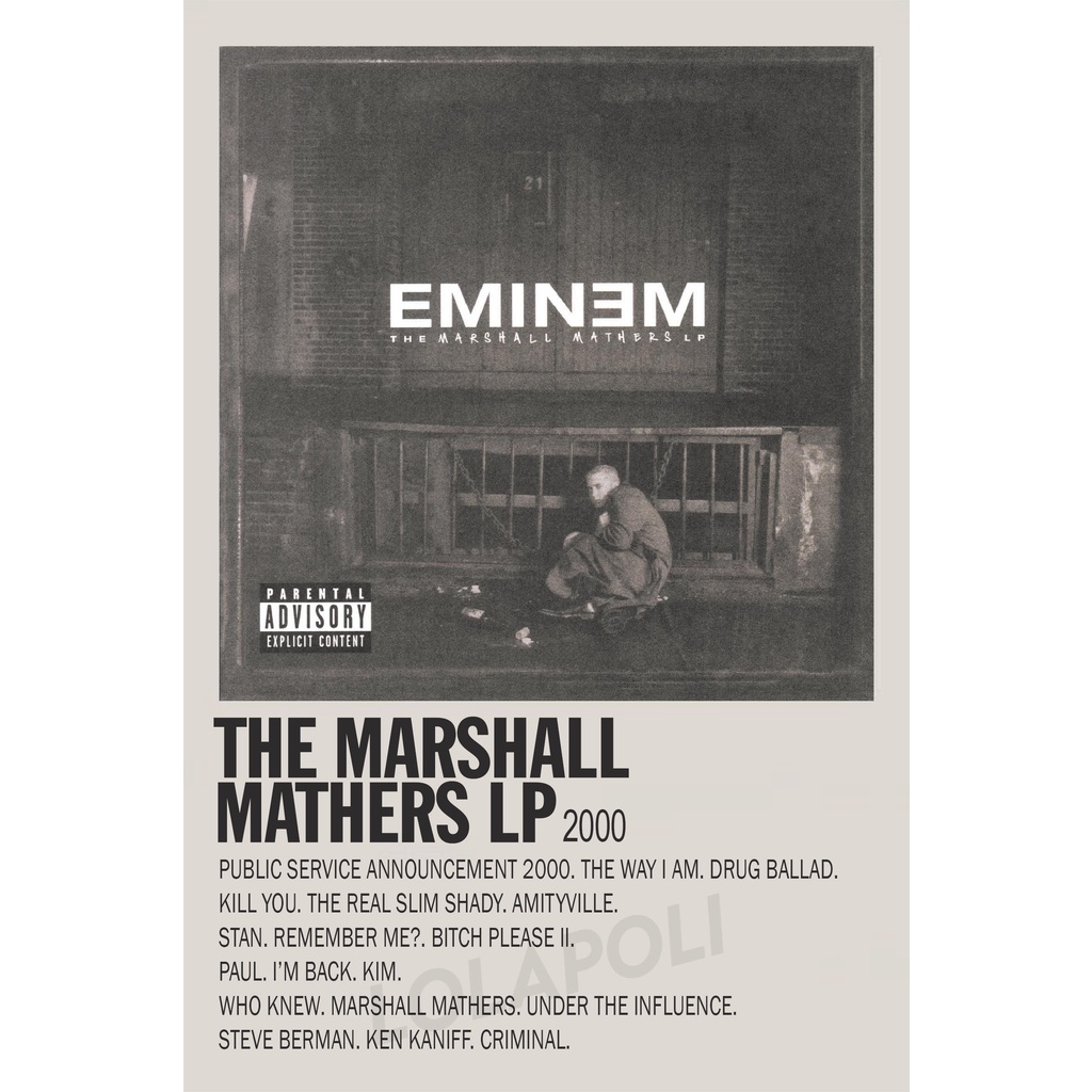 อัลบั้มปกโปสเตอร์ The Marshall Mathers LP - Eminem