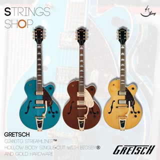 กีตาร์ไฟฟ้า Gretsch G2410TG STREAMLINER™ HOLLOW BODY SINGLE-CUT WITH BIGSBY® AND GOLD HARDWARE, LAUREL FINGERBOARD