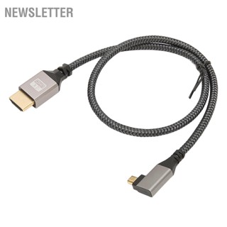 Newsletter สายเคเบิลอินเตอร์เฟซมัลติมีเดีย 4K Hd 60Hz 18Gbps ความเร็วสูง Micro Male เป็น