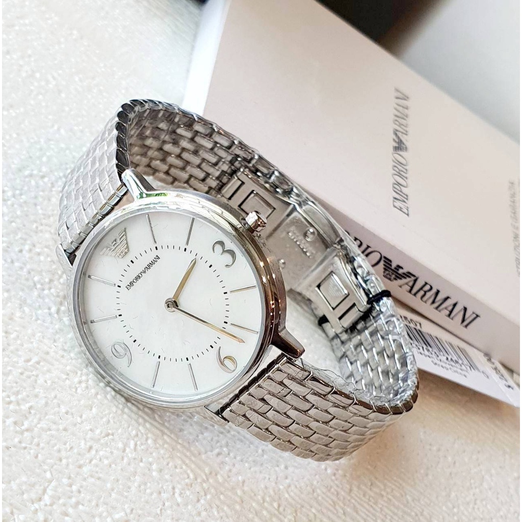 💚แท้💯 พร้อมส่ง💚นาฬิกาข้อมือผู้หญิง ขนาด 32 มม. Emporio Armani Women's Two-Hand Stainless Steel Watch AR2507