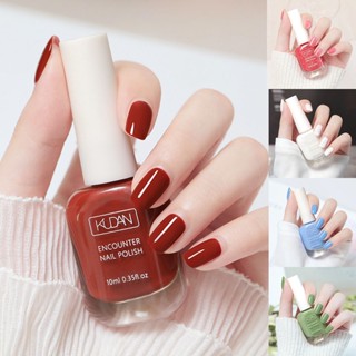 COD KUDAN 10ML สีทาเล็บ ยาทาเล็บ สีทาเล็บลอกได้ กลิ่นหอม สีทาเล็บเจลไม่ต้องอบ แห้งเร็ว ปกป้องเล็บ